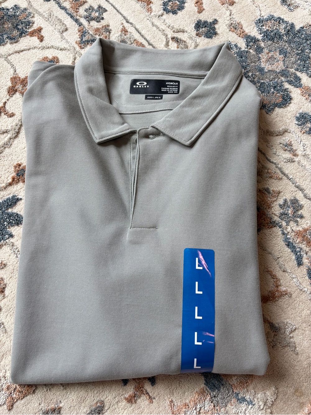 NWOT Oakley Men's Gray Polo Shirt